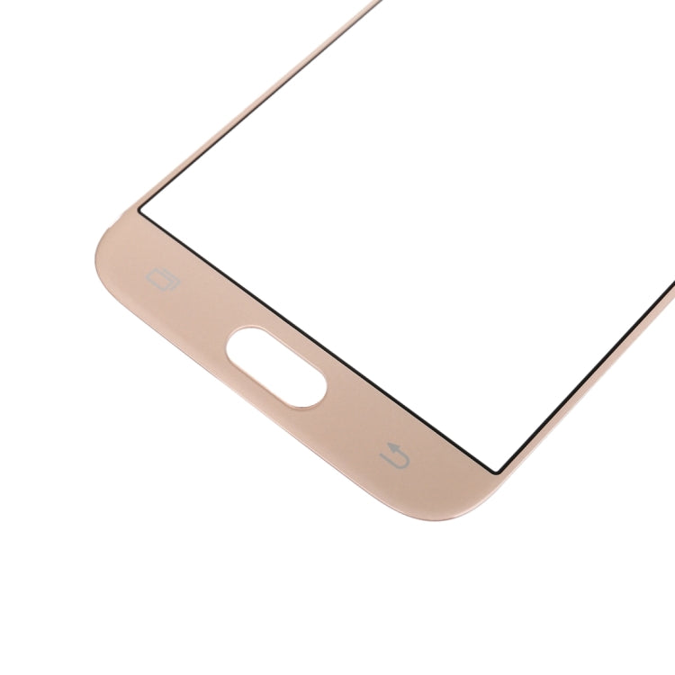 For Samsung Galaxy J5 (2017) / J530 10pcs Front Screen Outer Glass Lens (Gold) - Outer Glass Lens by PMC Jewellery | Online Shopping South Africa | PMC Jewellery