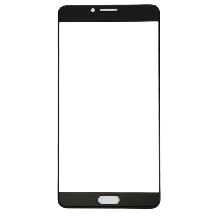 For Samsung Galaxy C9 Pro / C900 10pcs Front Screen Outer Glass Lens (Black) - Outer Glass Lens by PMC Jewellery | Online Shopping South Africa | PMC Jewellery