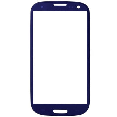 For Samsung Galaxy SIII / i9300 10pcs Front Screen Outer Glass Lens (Blue) - Outer Glass Lens by PMC Jewellery | Online Shopping South Africa | PMC Jewellery
