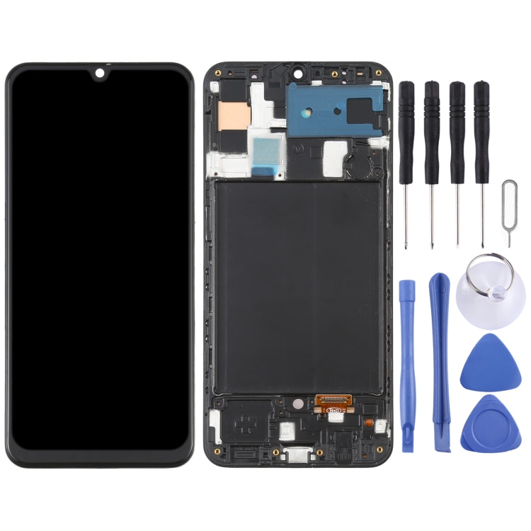 OLED LCD Screen for Samsung Galaxy A50 SM-A505 Digitizer Full Assembly with Frame (Black) - LCD Screen by PMC Jewellery | Online Shopping South Africa | PMC Jewellery