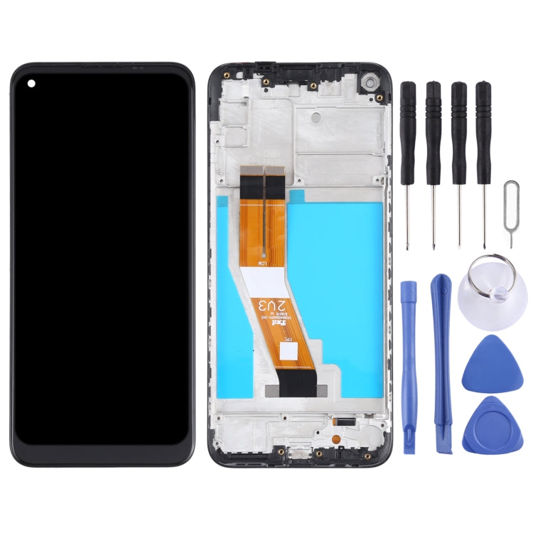 Original LCD Screen for Samsung Galaxy M11 SM-M115 Digitizer Full Assembly with Frame (Black) - LCD Screen by PMC Jewellery | Online Shopping South Africa | PMC Jewellery