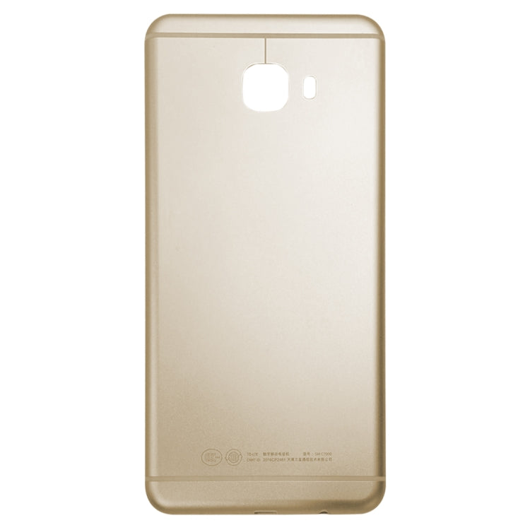 For Galaxy C7 Back Cover (Gold) - Back Cover by PMC TechLife | Online Shopping South Africa | PMC TechLife