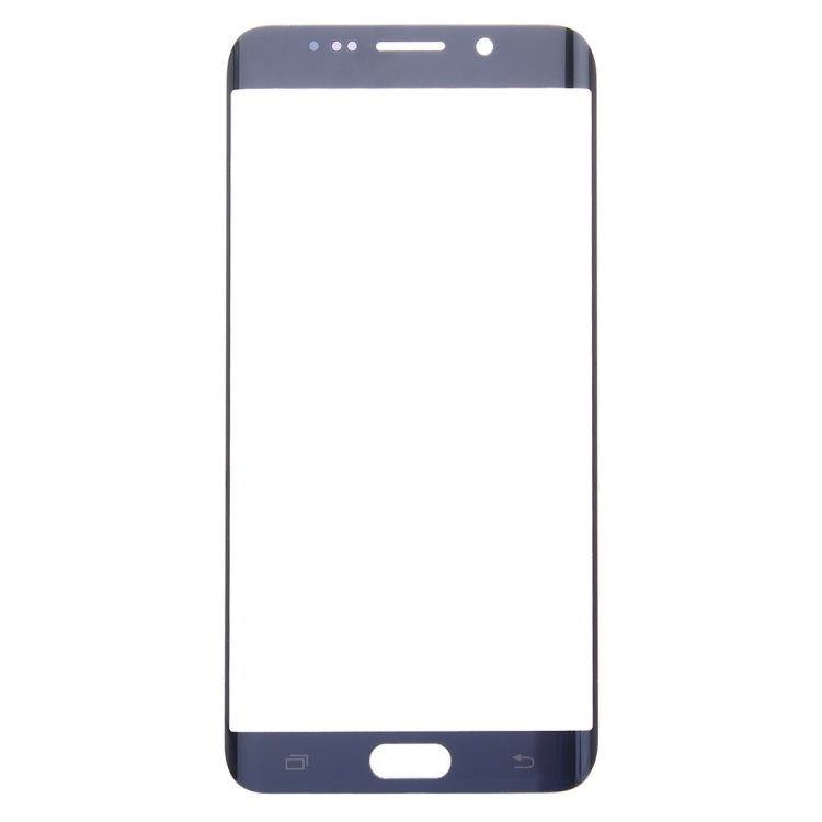 For Galaxy S6 Edge+ / G928  Front Screen Outer Glass Lens (Dark Blue) - Outer Glass Lens by PMC Jewellery | Online Shopping South Africa | PMC Jewellery