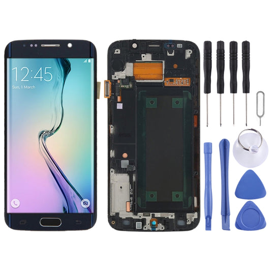 Original Super AMOLED LCD Screen For Samsung Galaxy S6 Edge SM-G925F Digitizer Full Assembly with Frame (Black) - LCD Screen by PMC Jewellery | Online Shopping South Africa | PMC Jewellery