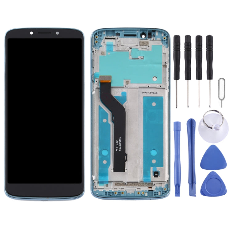 TFT LCD Screen for Motorola Moto E5 Plus Digitizer Full Assembly with Frame(Blue) - free shipping - PMC TechLife - Order now!