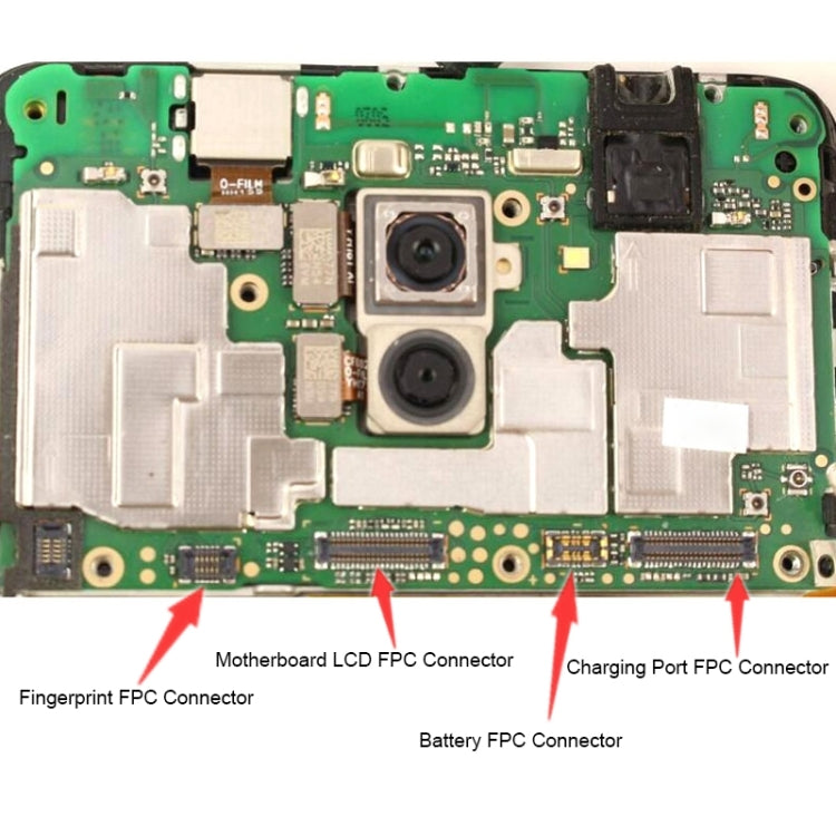 For Huawei P10 Plus 10PCS Motherboard LCD Display FPC Connector - FPC Connector by PMC TechLife | Online Shopping South Africa | PMC TechLife