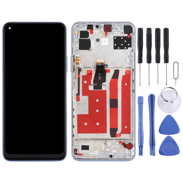 OEM LCD Screen for Huawei Nova 7 SE Digitizer Full Assembly with Frame(Silver) - free shipping - PMC TechLife - Order now!