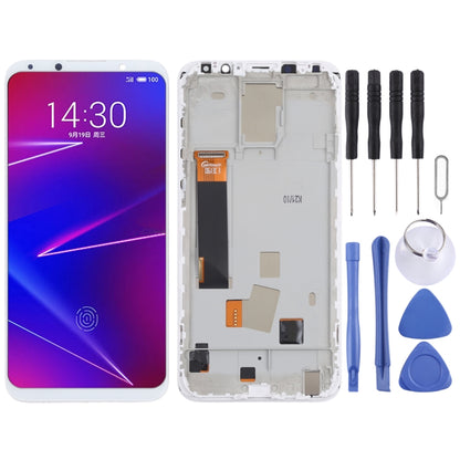 TFT LCD Screen for Meizu 16X Digitizer Full Assembly with Frame, Not Supporting Fingerprint Identification(White) - LCD Screen by PMC Jewellery | Online Shopping South Africa | PMC Jewellery