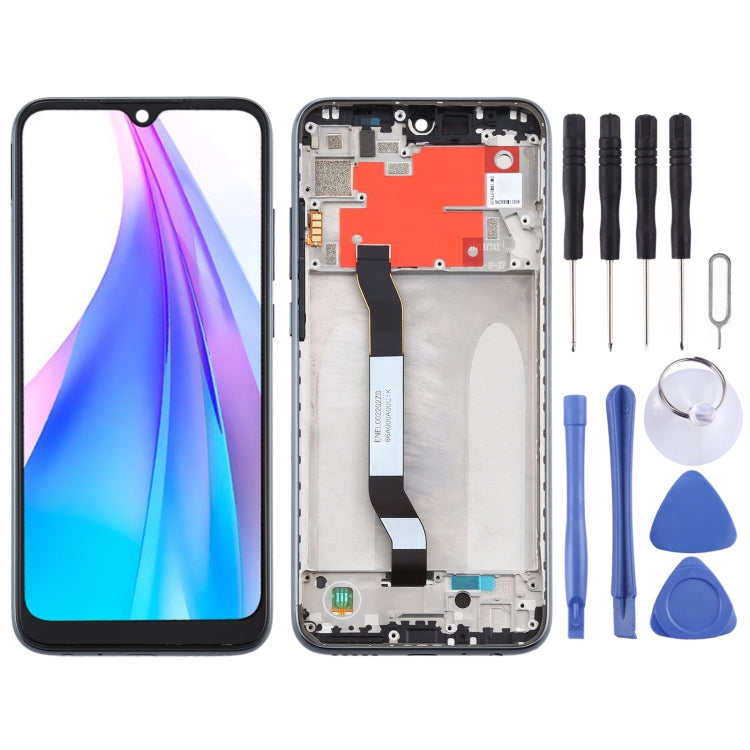 TFT LCD Screen for Xiaomi Redmi Note 8T Digitizer Full Assembly with Frame(Black) - free shipping - PMC TechLife - Order now!