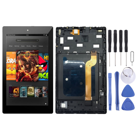 OEM LCD Screen for Amazon Kindle Fire HD 7 2019 9th M8S26G  Digitizer Full Assembly with Frame（Black) - For Amazon by PMC Jewellery | Online Shopping South Africa | PMC Jewellery