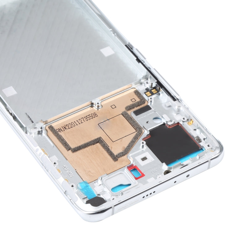 Original Front Housing LCD Frame Bezel Plate for Xiaomi Mi 11 (White) - Frame Bezel Plate by PMC TechLife | Online Shopping South Africa | PMC TechLife