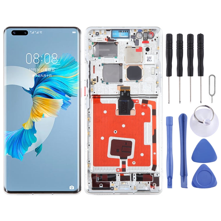 Original LCD Screen for Huawei Mate 40 Pro Digitizer Full Assembly with Frame(Silver) - free shipping - PMC TechLife - Order now!