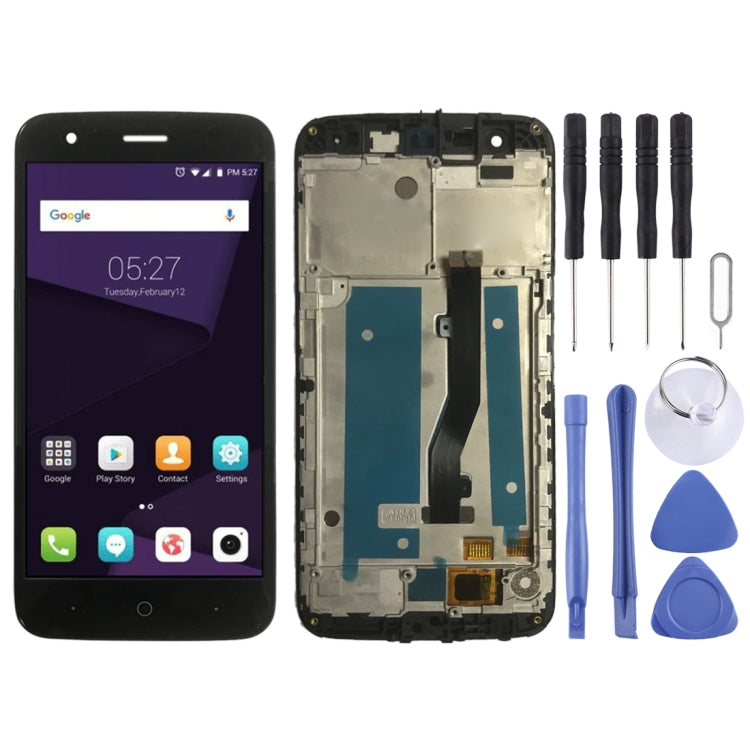OEM LCD Screen for ZTE Blade V8 Lite  Digitizer Full Assembly with Frame���Black) - free shipping - PMC TechLife - Order now!