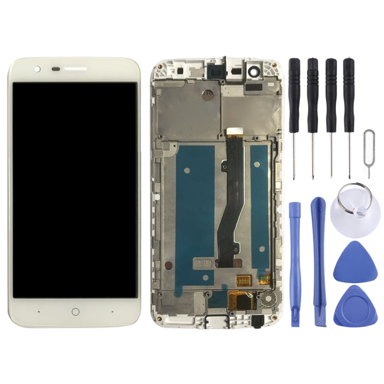 OEM LCD Screen for ZTE Blade V8 Lite  Digitizer Full Assembly with Frame���White) - free shipping - PMC TechLife - Order now!