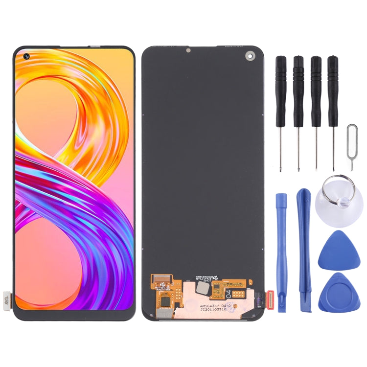 Original Super AMOLED Material LCD Screen and Digitizer Full Assembly for OPPO Realme 8 Pro - free shipping - PMC TechLife - Order now!