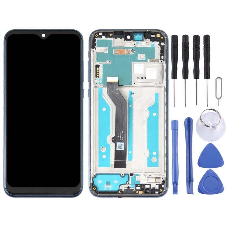 TFT LCD Screen for Motorola Moto E (2020)Digitizer Full Assembly with Frame (Blue) - free shipping - PMC TechLife - Order now!