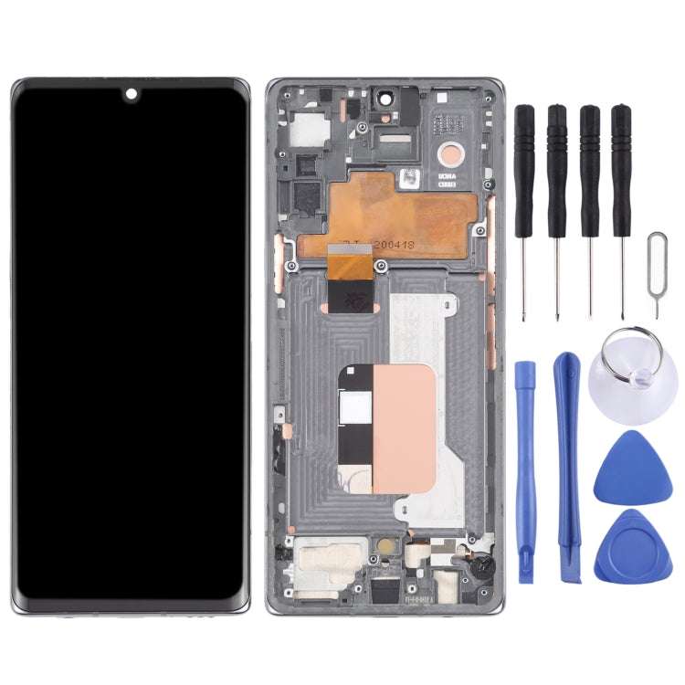 Original LCD Screen for LG Velvet 5G LM-G900N LM-G900EM LM-G900 LM-G900TM Digitizer Full Assembly with Frame (Silver) - For LG by PMC Jewellery | Online Shopping South Africa | PMC Jewellery