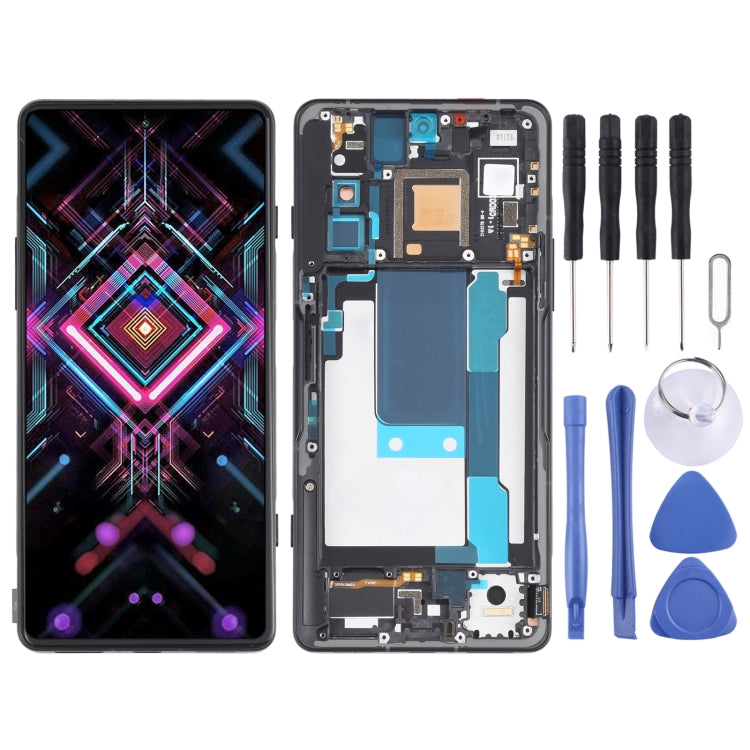 OLED LCD Screen for Xiaomi Redmi K40 Gaming M2012K10C M2104K10AC Digitizer Full Assembly With Frame(Grey) - free shipping - PMC TechLife - Order now!