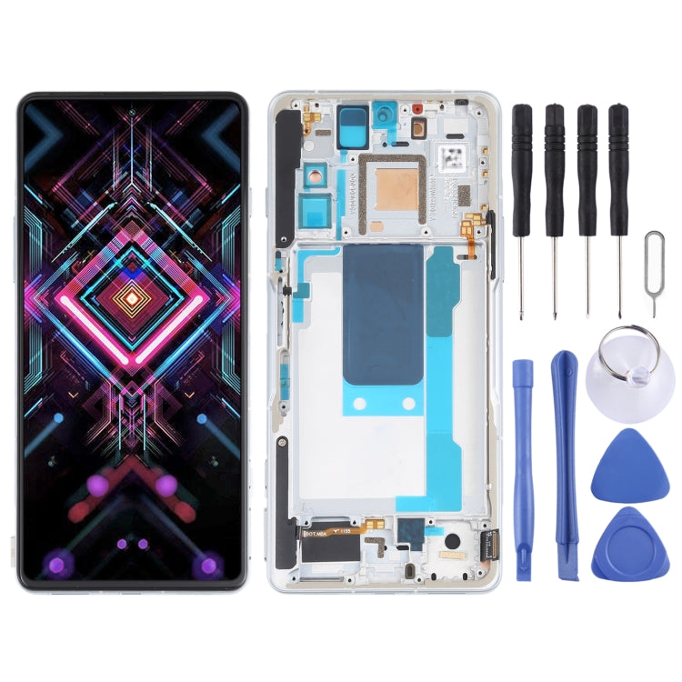 OLED LCD Screen for Xiaomi Redmi K40 Gaming M2012K10C M2104K10AC Digitizer Full Assembly With Frame(Silver) - free shipping - PMC TechLife - Order now!