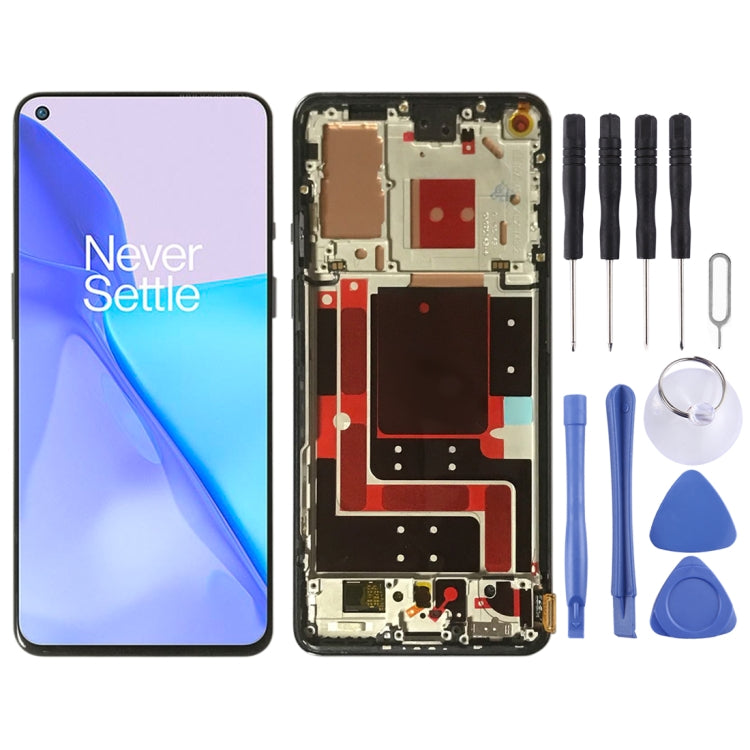 For OnePlus 9 LE2113 LE2111 LE2110 Digitizer Full Assembly With Frame Original LCD Screen (Purple) - LCD Screen by PMC Jewellery | Online Shopping South Africa | PMC Jewellery