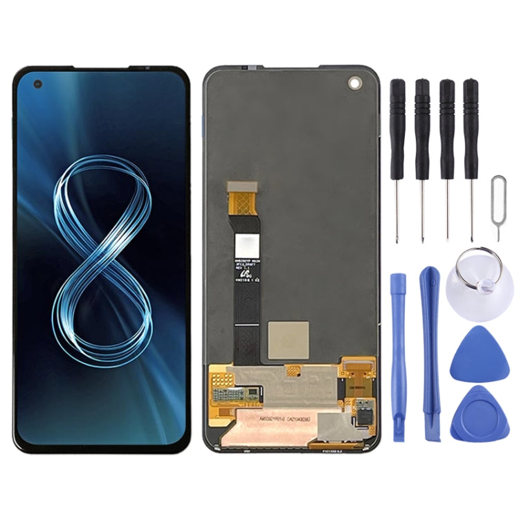 Original AMOLED LCD Screen for Asus Zenfone 8 ZS590KS-2A007EU I006D with Digitizer Full Assembly (Black) - free shipping - PMC TechLife - Order now!