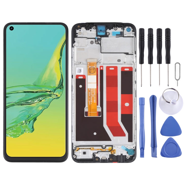 Original LCD Screen and Digitizer Full Assembly With Frame for OPPO A32 PDVM00 - free shipping - PMC TechLife - Order now!
