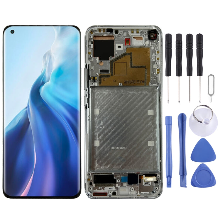 Original LCD Screen for Xiaomi Mi 11 M2011K2C, M2011K2G Digitizer Full Assembly with Frame(Silver) - free shipping - PMC TechLife - Order now!