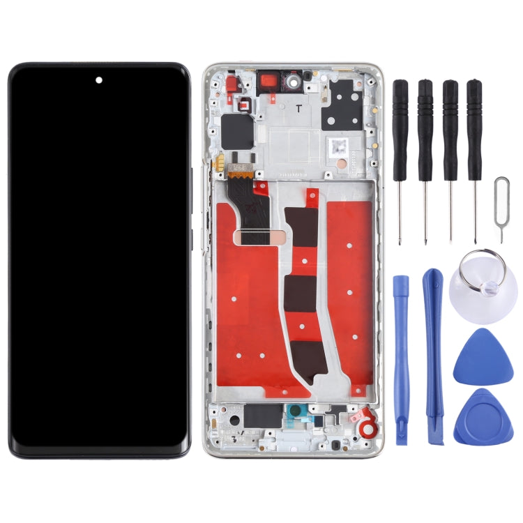 Original OLED LCD Screen for Honor V40 Lite Digitizer Full Assembly with Frame(Silver) - free shipping - PMC TechLife - Order now!