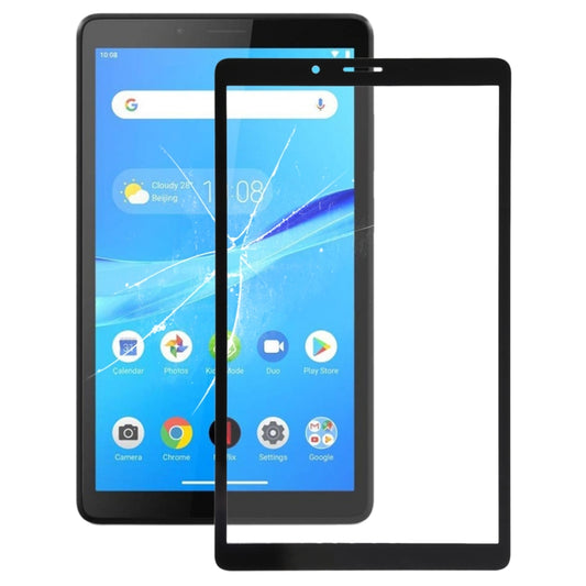 Front Screen Outer Glass Lens for Lenovo Tab M7 TB-7305 TB-7305F TB-7305i TB7305X(Black) - Outer Glass Lens by PMC Jewellery | Online Shopping South Africa | PMC Jewellery