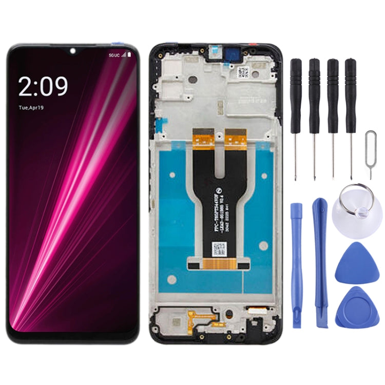 LCD Screen For T-Mobile Revvl 6 Digitizer Full Assembly with Frame(Black) - free shipping - PMC TechLife - Order now!