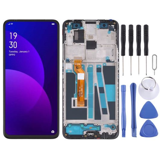 LCD Screen and Digitizer Full Assembly with Frame for OPPO F11 Pro CPH1959 CPH2209 CPH1989(Black) - LCD Screen by PMC Jewellery | Online Shopping South Africa | PMC Jewellery