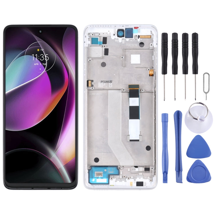 TFT LCD Screen for Motorola Moto G 5G Digitizer Full Assembly with Frame (White) - free shipping - PMC TechLife - Order now!