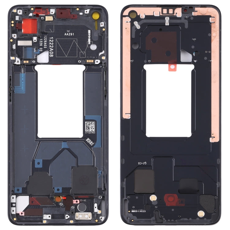 For OPPO Reno7 5G China PFJM10 Original Front Housing LCD Frame Bezel Plate (Black) - Frame Bezel Plate by PMC TechLife | Online Shopping South Africa | PMC TechLife