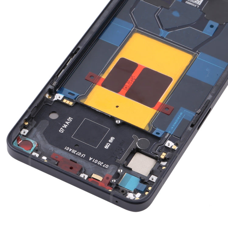 For OPPO Reno6 5G PEQM00 CPH2251 Original Front Housing LCD Frame Bezel Plate (Black) - Frame Bezel Plate by PMC TechLife | Online Shopping South Africa | PMC TechLife