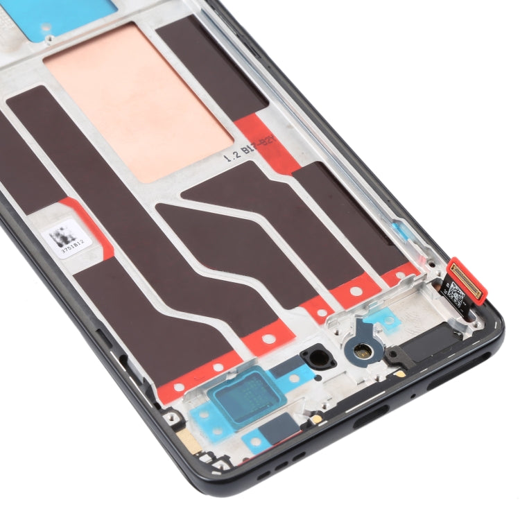 Original LCD Screen For OPPO Reno5 Pro 5G Digitizer Full Assembly with Frame (Black) - free shipping - PMC TechLife - Order now!