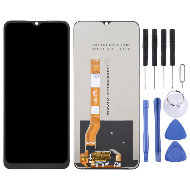 LCD Screen and Digitizer Full Assembly For OPPO Realme C35 - free shipping - PMC TechLife - Order now!