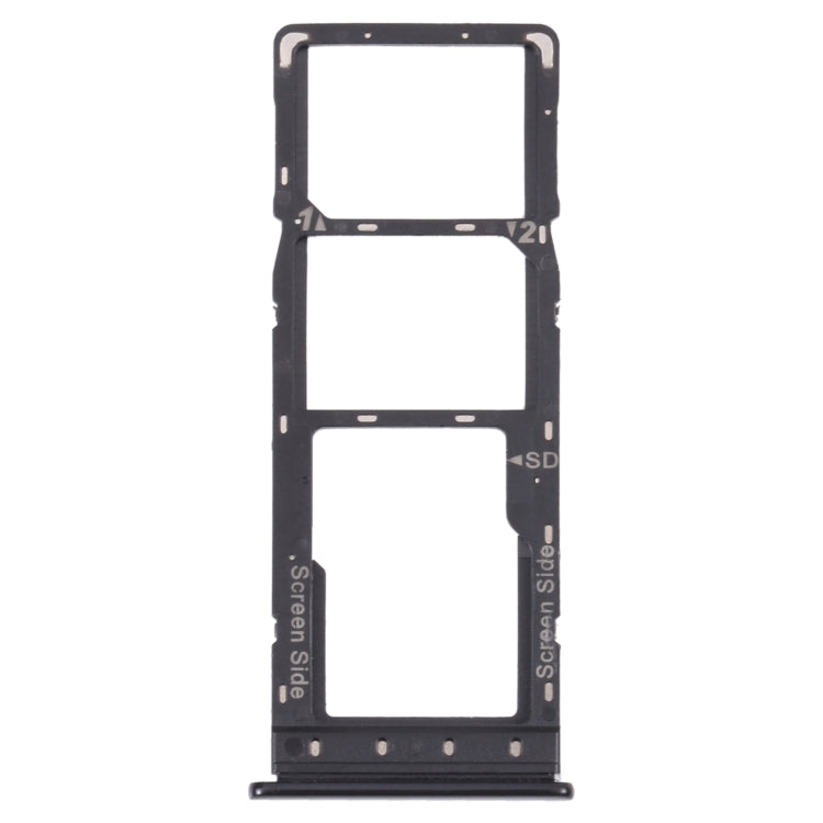 For Tecno Spark 6 KE7 SIM Card Tray + SIM Card Tray + Micro SD Card Tray (Black) - free shipping - PMC TechLife - Order now!