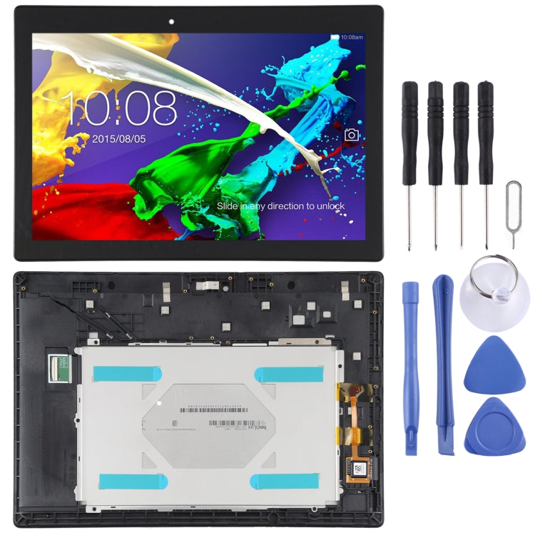 OEM LCD Screen for Lenovo Tab 2 A10-70 A10-70F A10-70L Digitizer Full Assembly with Frame (Black) - free shipping - PMC TechLife - Order now!