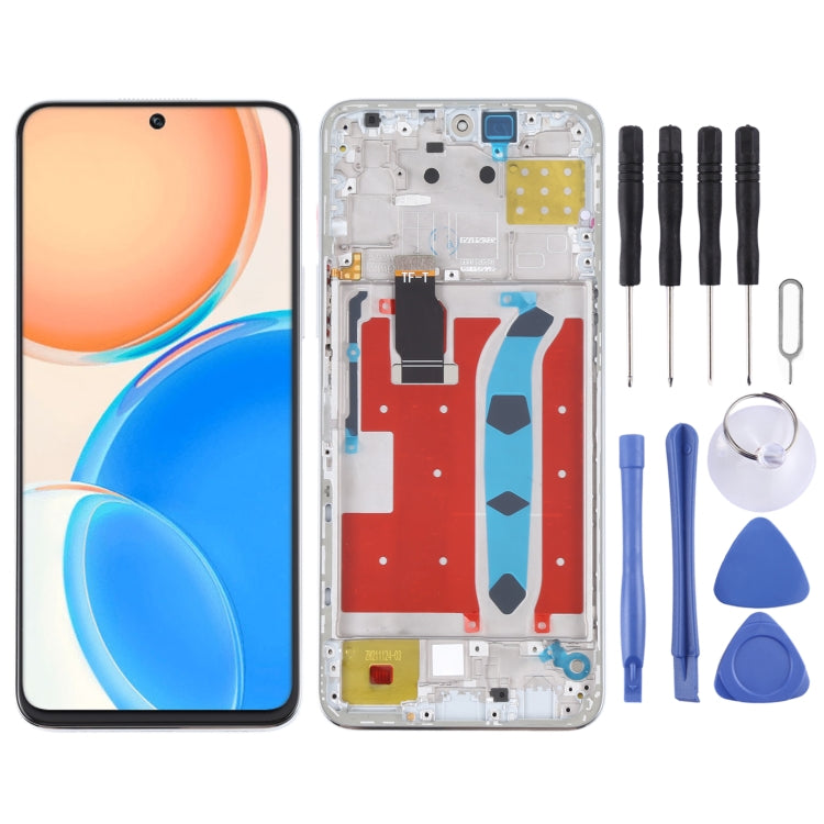 Original LCD Screen for Honor X8 Digitizer Full Assembly with Frame(Silver) - free shipping - PMC TechLife - Order now!
