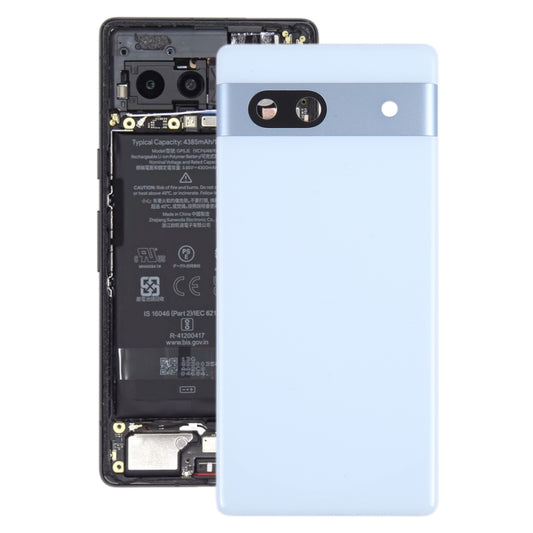 For Google Pixel 7A Original Battery Back Cover with Camera Lens Cover(Blue) - Back Cover by PMC Jewellery | Online Shopping South Africa | PMC Jewellery