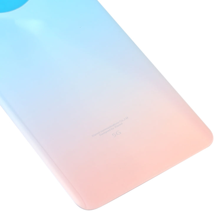 Glass Battery Back Cover for Xiaomi Redmi Note 9 Pro 5G/Mi 10T Lite 5G(Lake Blue) - Back Cover by PMC TechLife | Online Shopping South Africa | PMC TechLife