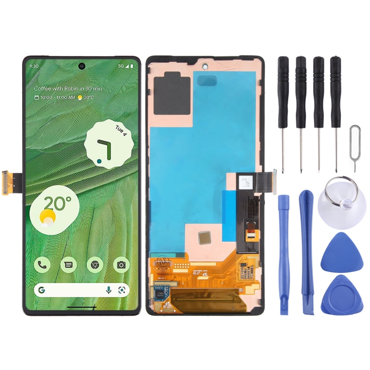 OLED Material LCD Screen for Google Pixel 6 Pro G8VOU Digitizer Full Assembly With Frame - free shipping - PMC TechLife - Order now!