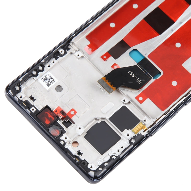 Original LCD Screen For Honor 70 Digitizer Full Assembly with Frame(Black) - free shipping - PMC TechLife - Order now!