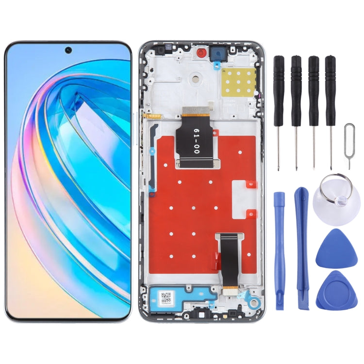 Original LCD Screen For Honor X8a Digitizer Full Assembly with Frame(Green) - free shipping - PMC TechLife - Order now!