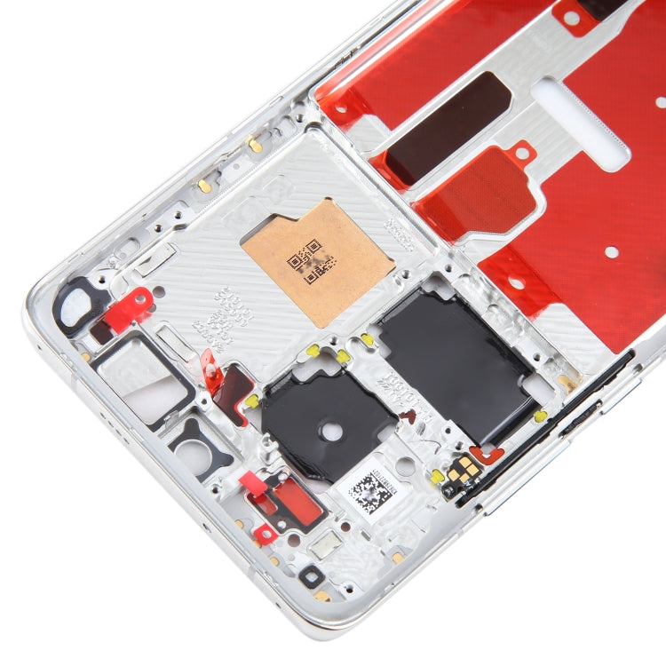 For Huawei P50 Pro Original Front Housing LCD Frame Bezel Plate(Silver) - free shipping - PMC TechLife - Order now!
