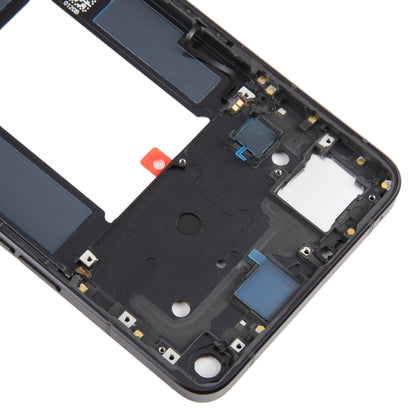 For OPPO Reno7 Pro 5G Front Housing LCD Frame Bezel Plate (Black) - LCD Screen by PMC Jewellery | Online Shopping South Africa | PMC Jewellery