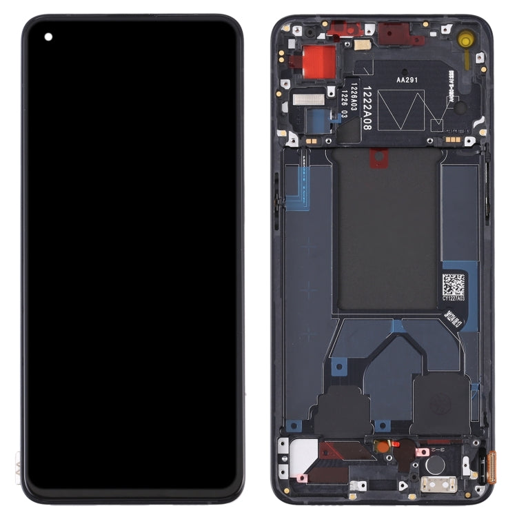 Original LCD Screen For OPPO Reno7 Pro 5G Digitizer Full Assembly with Frame (Black) - free shipping - PMC TechLife - Order now!