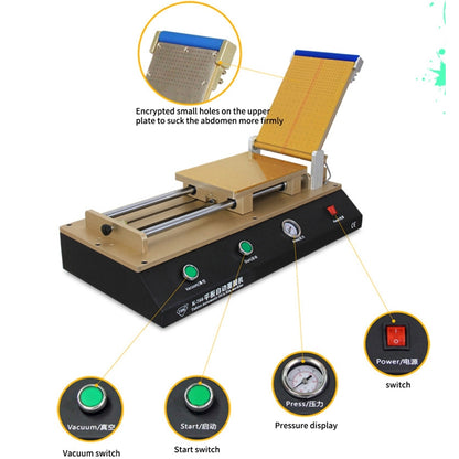 TBK-766 12 inch Tablet Automatic OCA Laminator Machine Polarizer Film Laminator Machine for LCD Repair Built-in Vacuum Pump - Laminator Machine by TBK | Online Shopping South Africa | PMC Jewellery