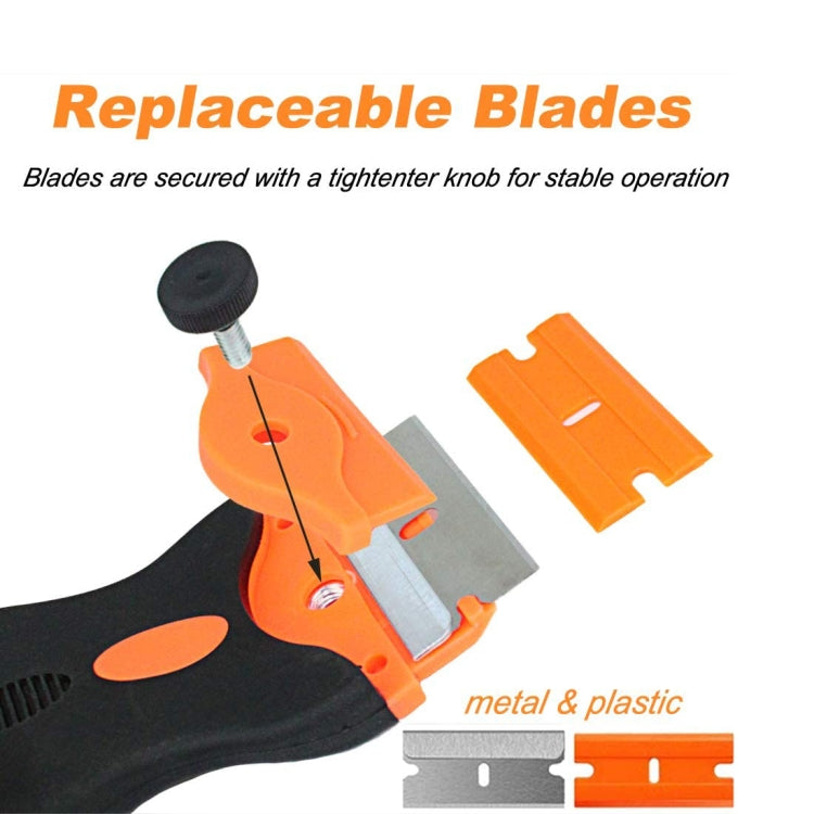 Double Headed Scraper Blade Glue Squeegee Remover Cleaner Tool (Yellow) - free shipping - PMC TechLife - Order now!