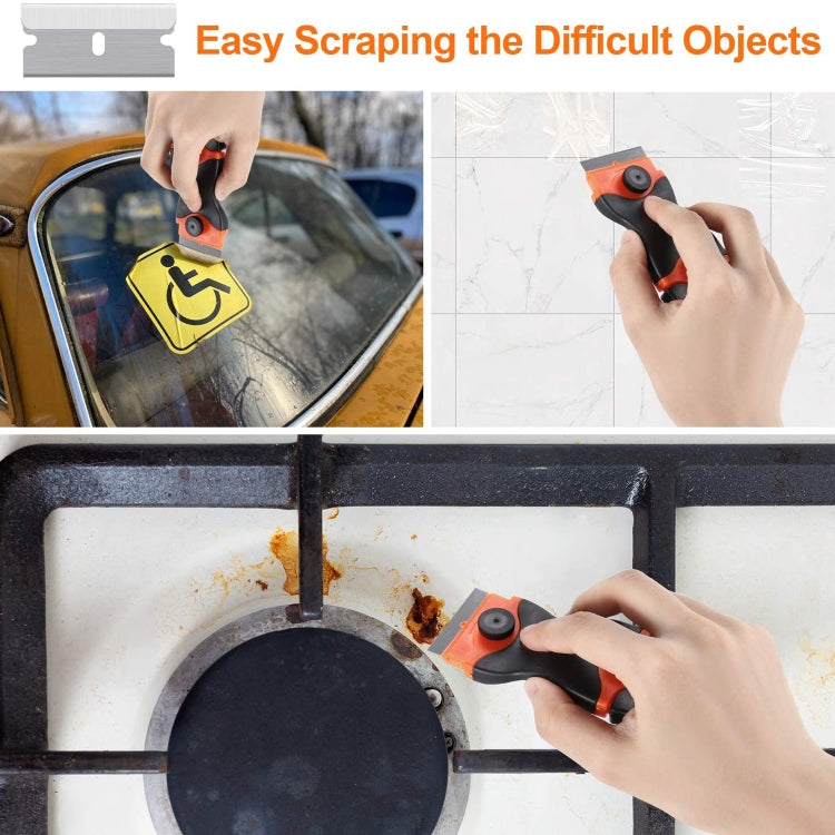 Double Headed Scraper Blade Glue Squeegee Remover Cleaner Tool (Yellow) - free shipping - PMC TechLife - Order now!